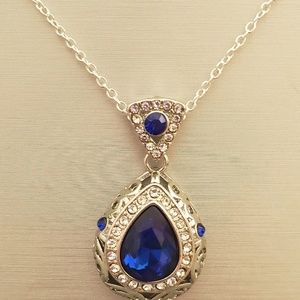 Sterling silver Sapphire pendant